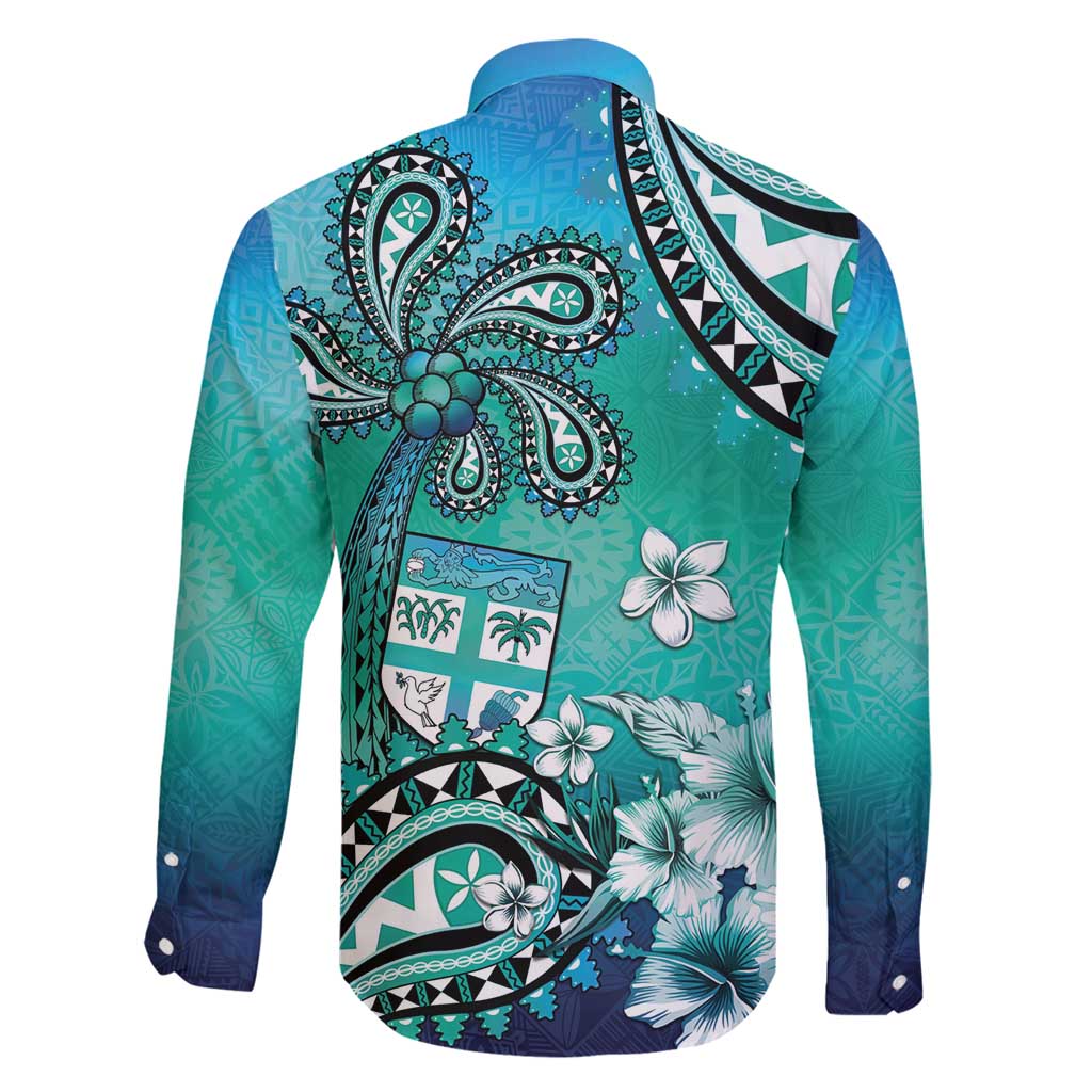 Fiji Born Indian Family Matching Mermaid Dress and Hawaiian Shirt Palm Paisley With Tapa Pattern