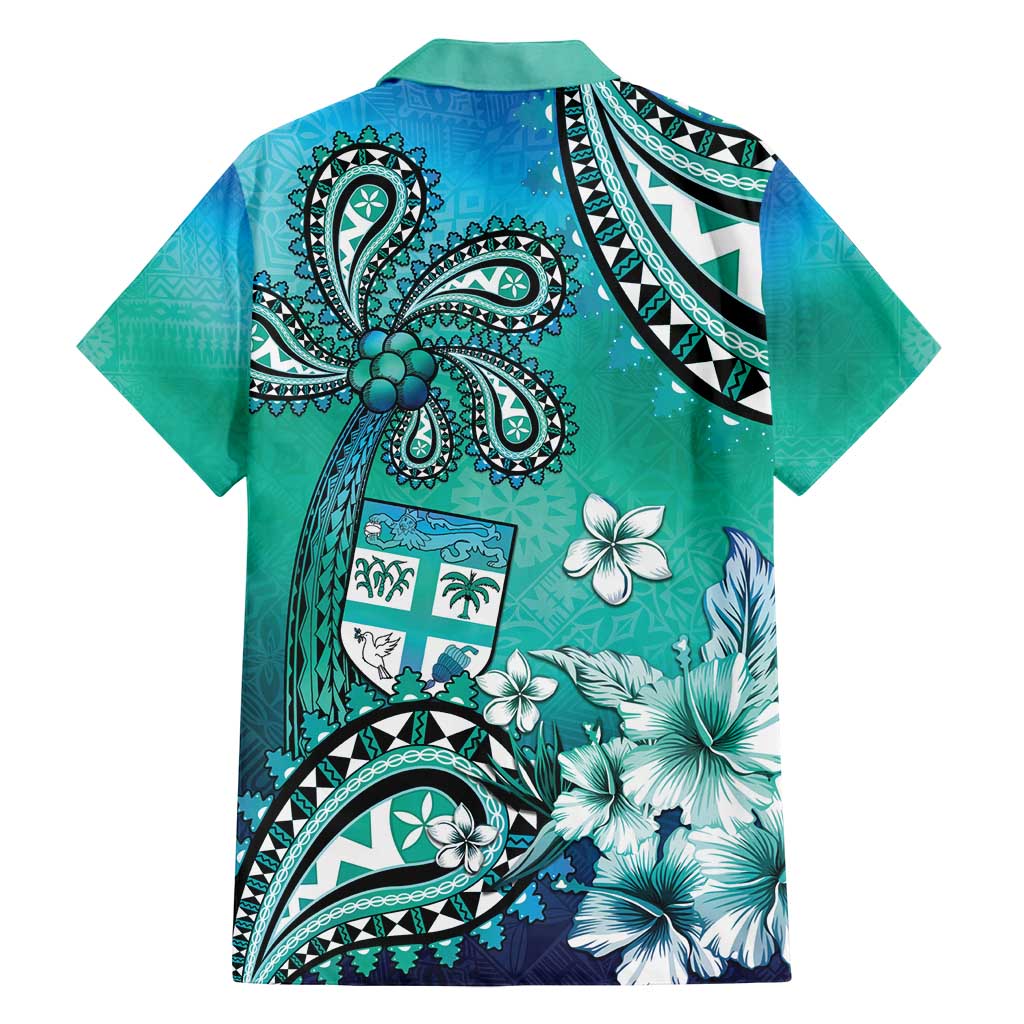 Fiji Born Indian Family Matching Summer Maxi Dress and Hawaiian Shirt Palm Paisley With Tapa Pattern