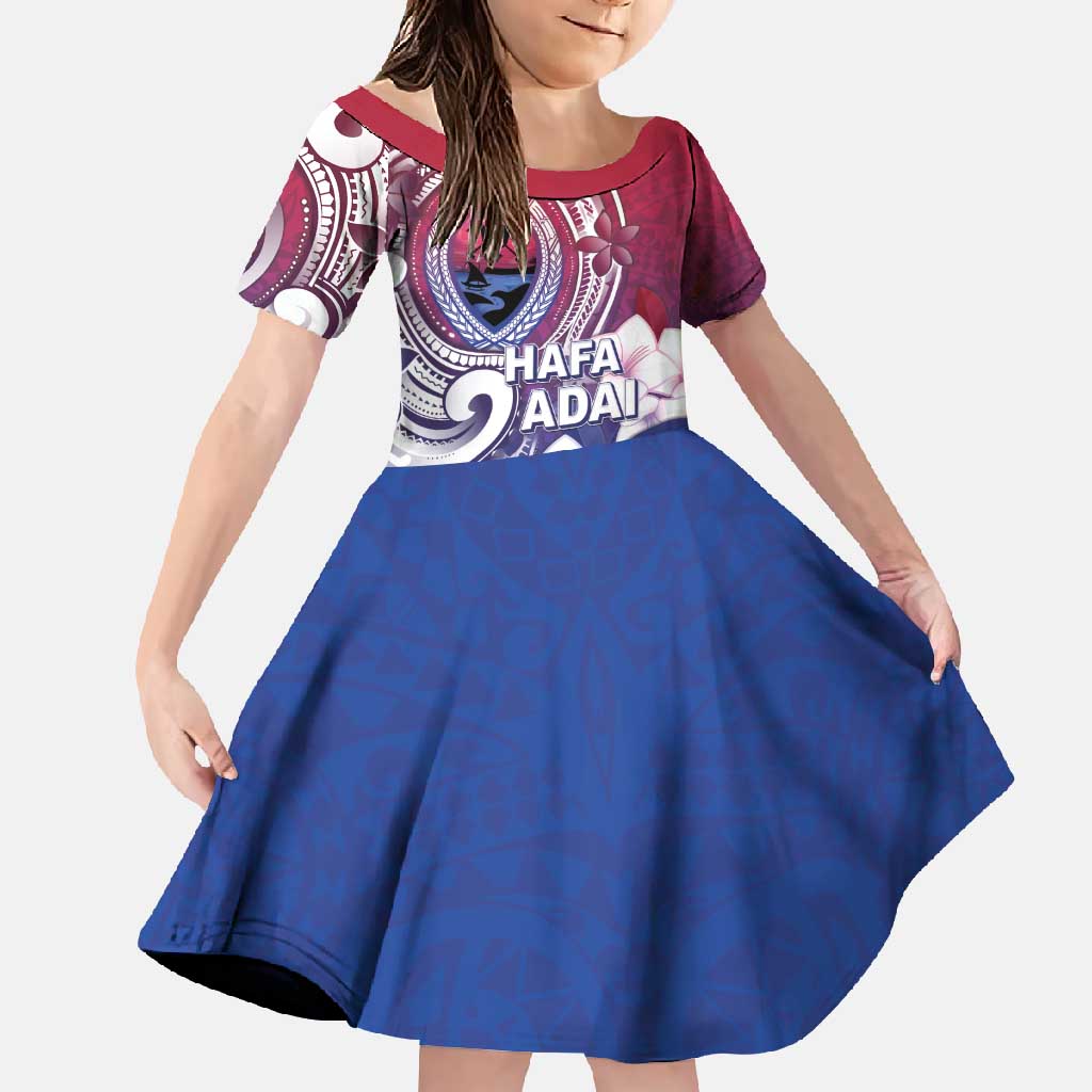 Guam Gadao Family Matching Short Sleeve Bodycon Dress and Hawaiian Shirt Hafa Adai Micronesian Tribal Pattern