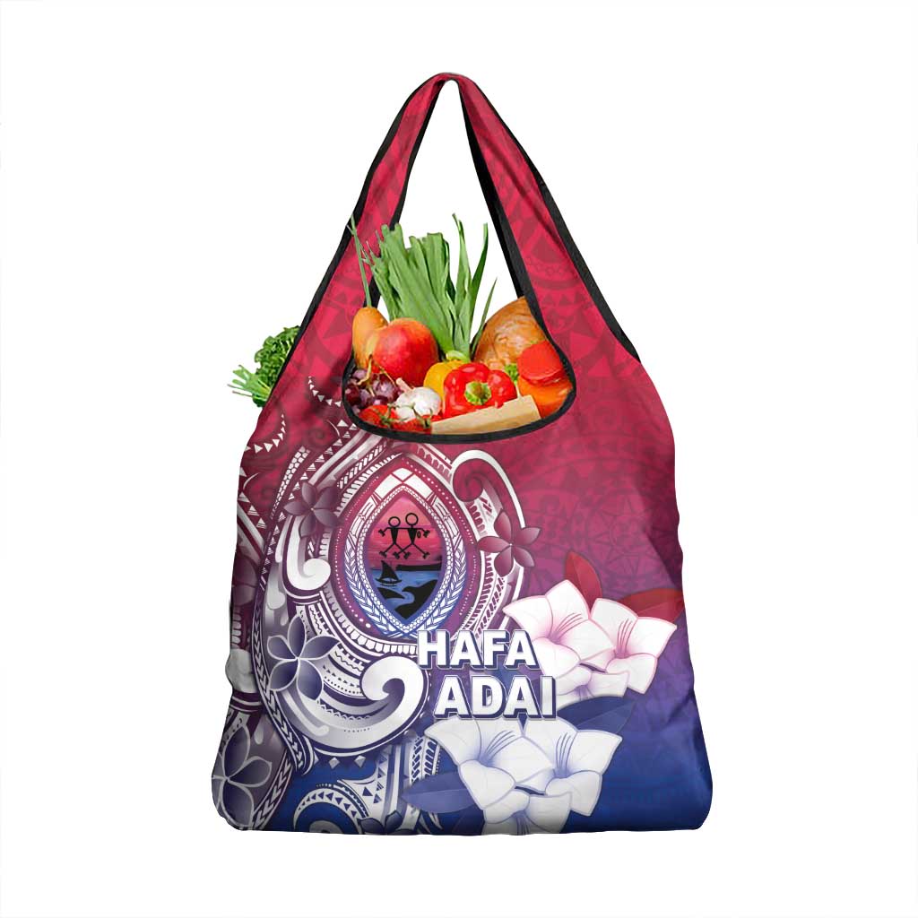 Guam Gadao Grocery Bag Hafa Adai Micronesian Tribal Pattern