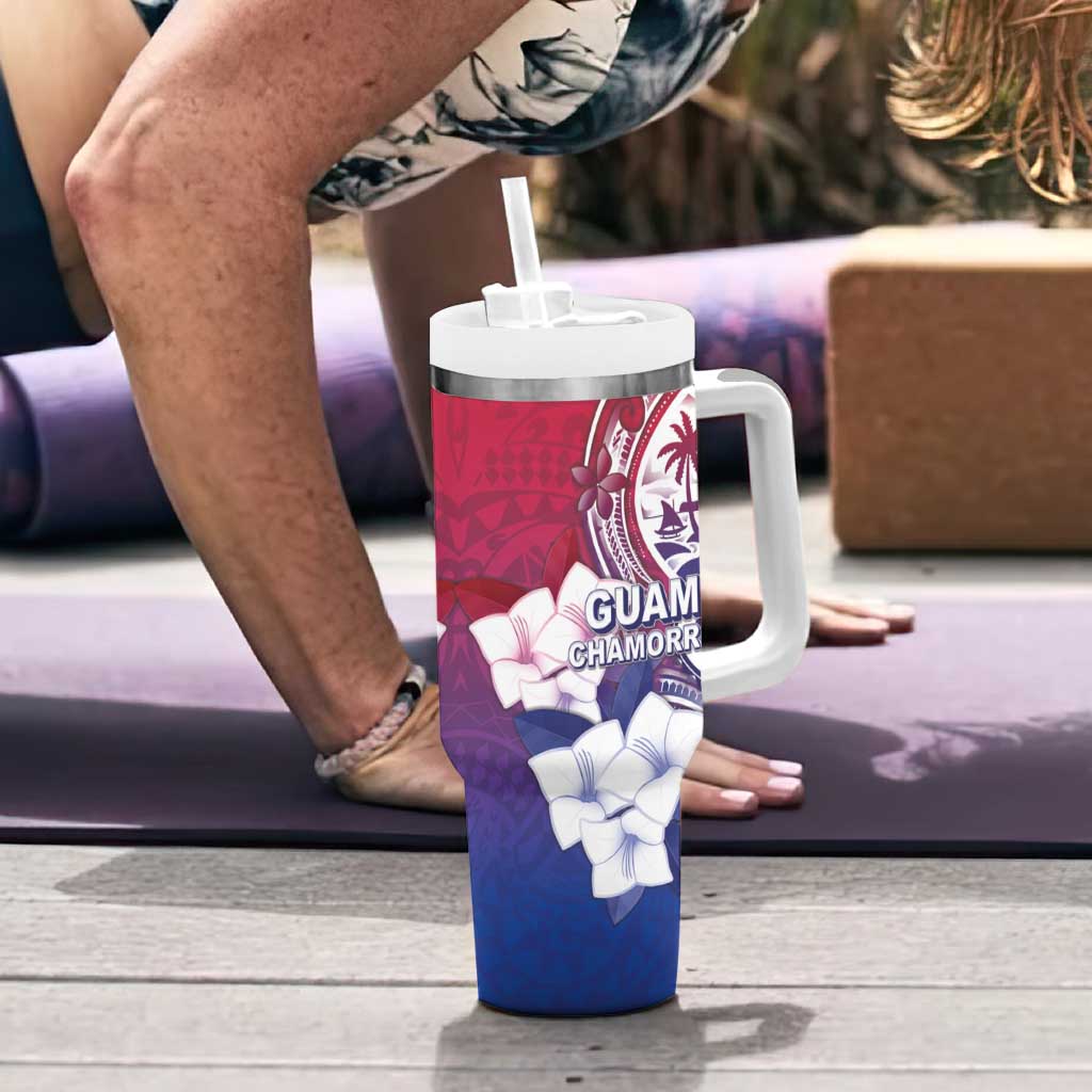 Guam Gadao Tumbler With Handle Hafa Adai Micronesian Tribal Pattern