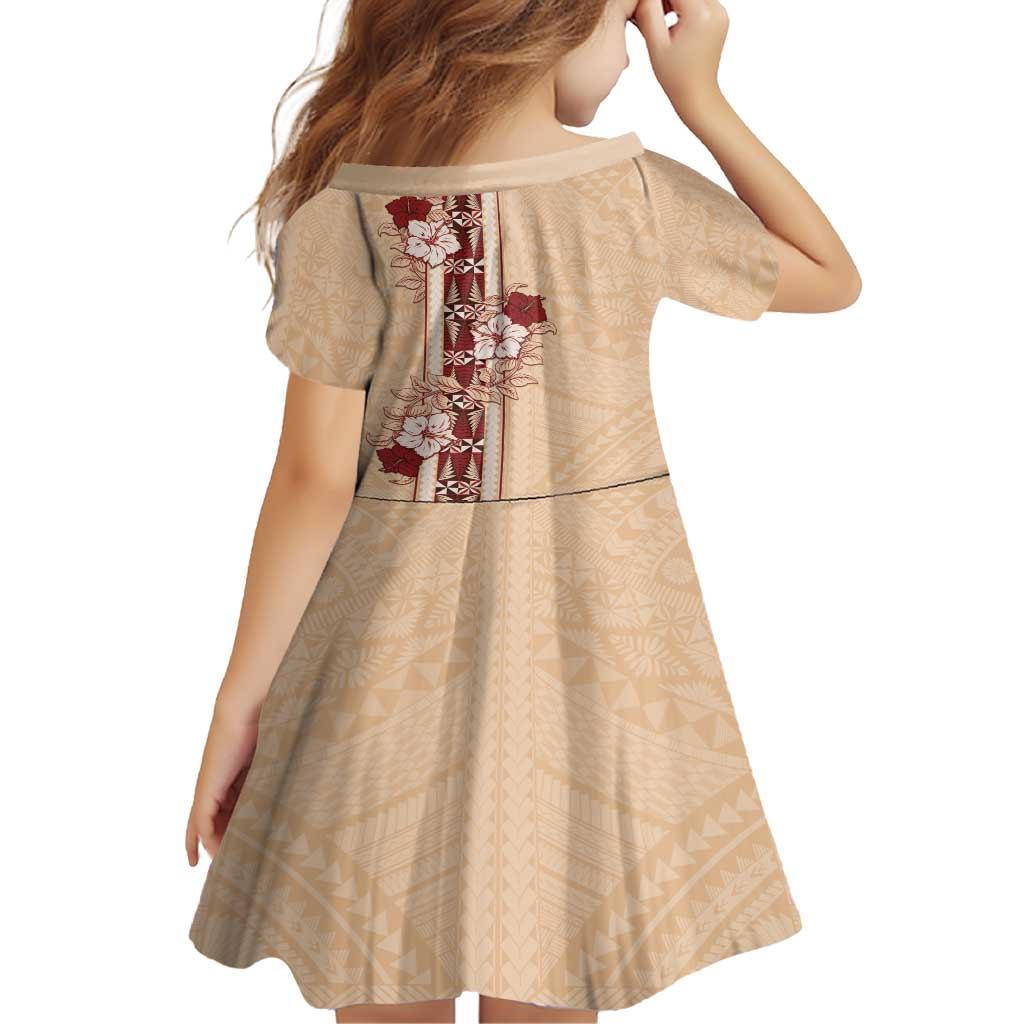 Tonga Language Week Family Matching Long Sleeve Bodycon Dress and Hawaiian Shirt Hibiscus Tongan Ngatu Pattern LT05 - Polynesian Pride