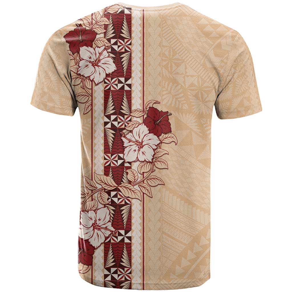 Tonga Language Week T Shirt Hibiscus Tongan Ngatu Pattern LT05 - Polynesian Pride