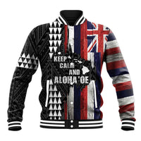 Hawaii 1959 Statehood Day Baseball Jacket Classic Style LT05 Unisex Black - Polynesian Pride