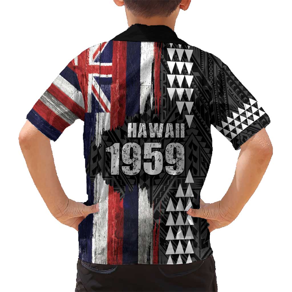 Hawaii 1959 Statehood Day Kid Hawaiian Shirt Classic Style LT05 - Polynesian Pride