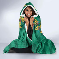 Hawaii Waikiki King Hooded Blanket Green Quilt With Pua Manu LT05 - Polynesian Pride