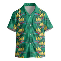 Hawaii Waikiki King Kid Hawaiian Shirt Green Quilt With Pua Manu LT05 - Polynesian Pride