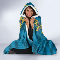 Hawaii Waikiki King Hooded Blanket Blue Quilt With Pua Manu LT05 - Polynesian Pride