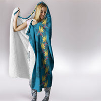 Hawaii Waikiki King Hooded Blanket Blue Quilt With Pua Manu LT05 - Polynesian Pride