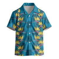 Hawaii Waikiki King Kid Hawaiian Shirt Blue Quilt With Pua Manu LT05 - Polynesian Pride
