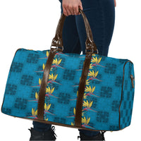 Hawaii Waikiki King Travel Bag Blue Quilt With Pua Manu LT05 - Polynesian Pride
