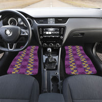 Hawaii Waikiki King Car Mats Purple Quilt With Pua Manu LT05 Set 2pcs - Front Purple - Polynesian Pride