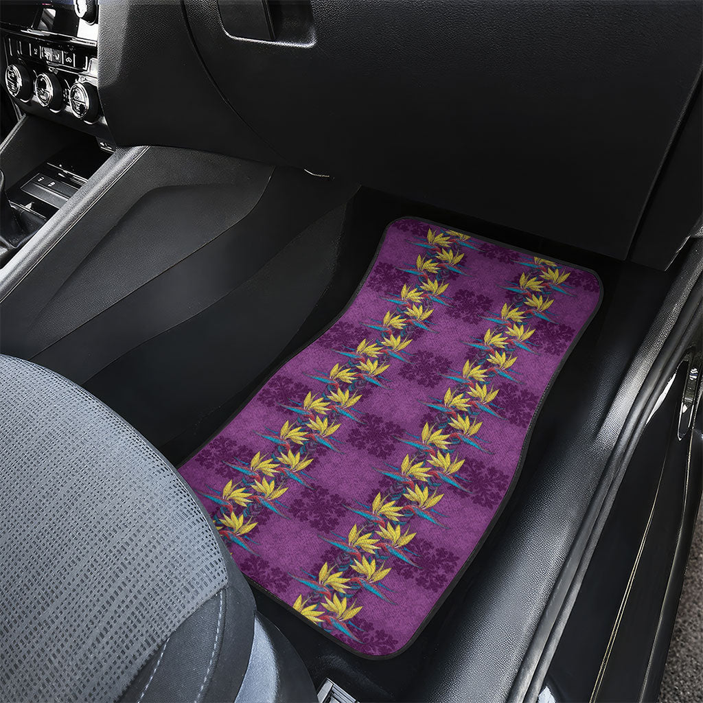 Hawaii Waikiki King Car Mats Purple Quilt With Pua Manu LT05 - Polynesian Pride