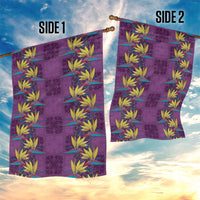 Hawaii Waikiki King Garden Flag Purple Quilt With Pua Manu LT05 - Polynesian Pride