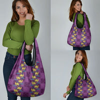 Hawaii Waikiki King Grocery Bag Purple Quilt With Pua Manu LT05 - Polynesian Pride