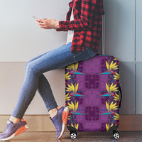 Hawaii Waikiki King Luggage Cover Purple Quilt With Pua Manu LT05 - Polynesian Pride
