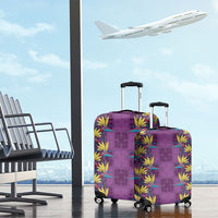 Hawaii Waikiki King Luggage Cover Purple Quilt With Pua Manu LT05 - Polynesian Pride
