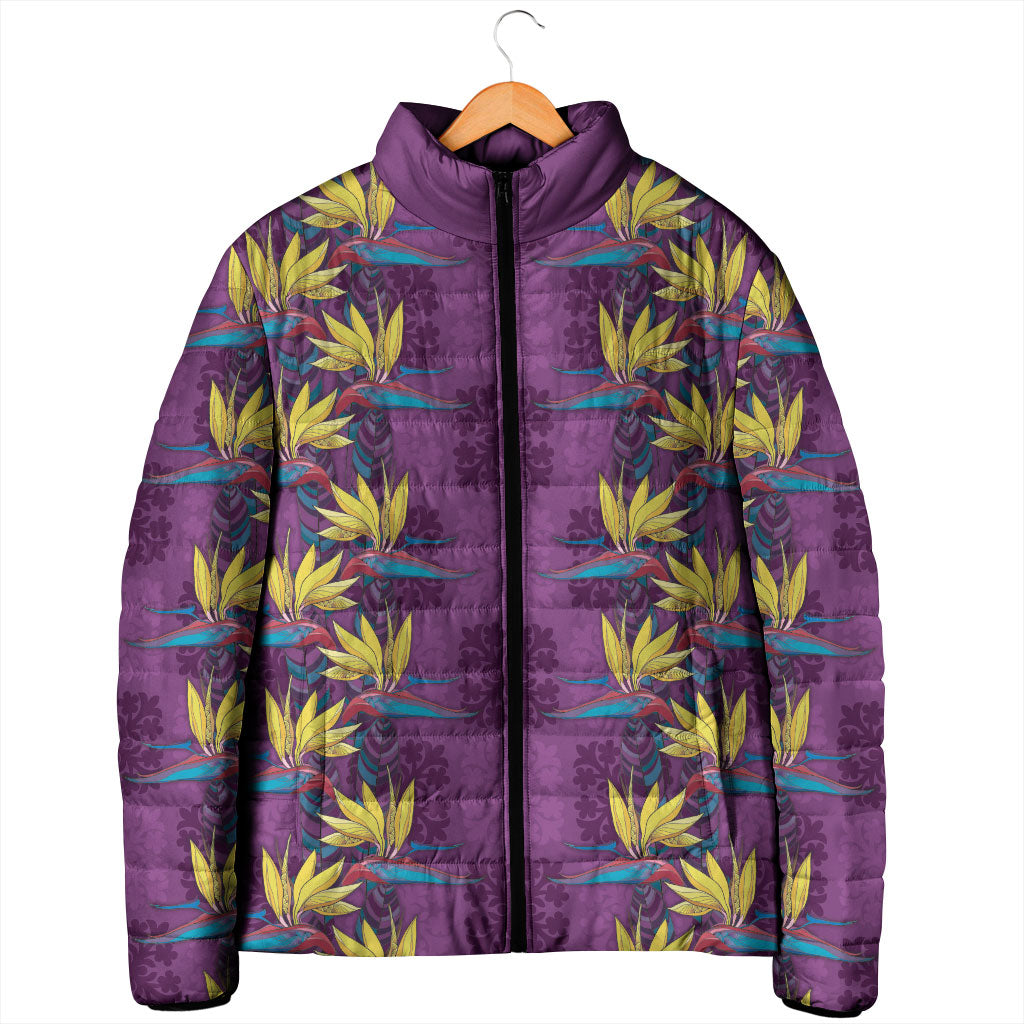 Hawaii Waikiki King Padded Jacket Purple Quilt With Pua Manu LT05 - Polynesian Pride