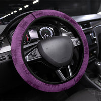 Hawaii Waikiki King Steering Wheel Cover Purple Quilt With Pua Manu LT05 Universal Fit Purple - Polynesian Pride