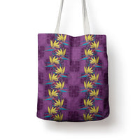 Hawaii Waikiki King Tote Bag Purple Quilt With Pua Manu LT05 - Polynesian Pride