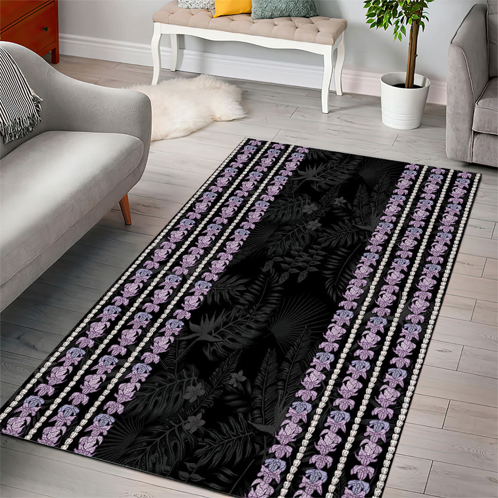 Hawaii Queen Liliuokalani Area Rug Hawaiian Lei Pua Kalaunu LT05 - Polynesian Pride