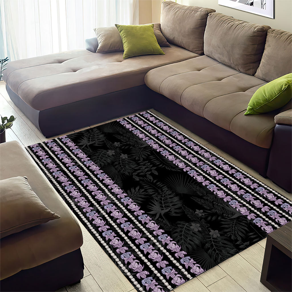 Hawaii Queen Liliuokalani Area Rug Hawaiian Lei Pua Kalaunu LT05 - Polynesian Pride
