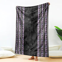 Hawaii Queen Liliuokalani Blanket Hawaiian Lei Pua Kalaunu LT05 - Polynesian Pride