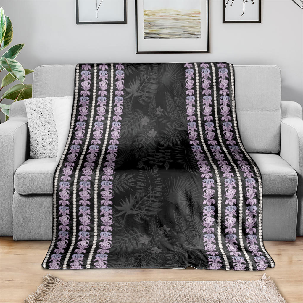 Hawaii Queen Liliuokalani Blanket Hawaiian Lei Pua Kalaunu LT05 - Polynesian Pride