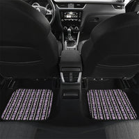 Hawaii Queen Liliuokalani Car Mats Hawaiian Lei Pua Kalaunu LT05 Set 2pcs - Back Black - Polynesian Pride