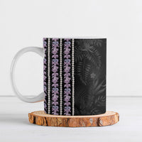 Hawaii Queen Liliuokalani Ceramic Mug Hawaiian Lei Pua Kalaunu LT05 Black - Polynesian Pride