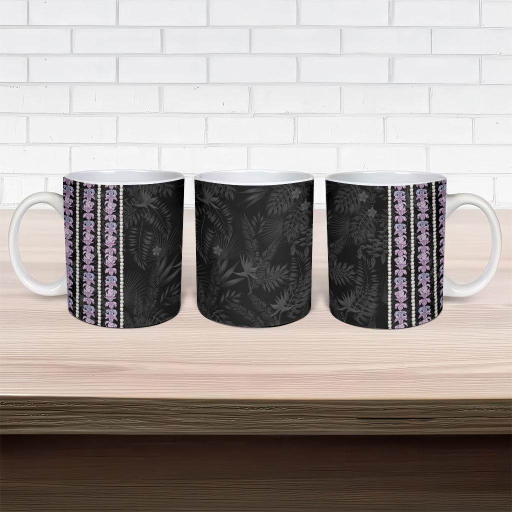 Hawaii Queen Liliuokalani Ceramic Mug Hawaiian Lei Pua Kalaunu LT05 - Polynesian Pride