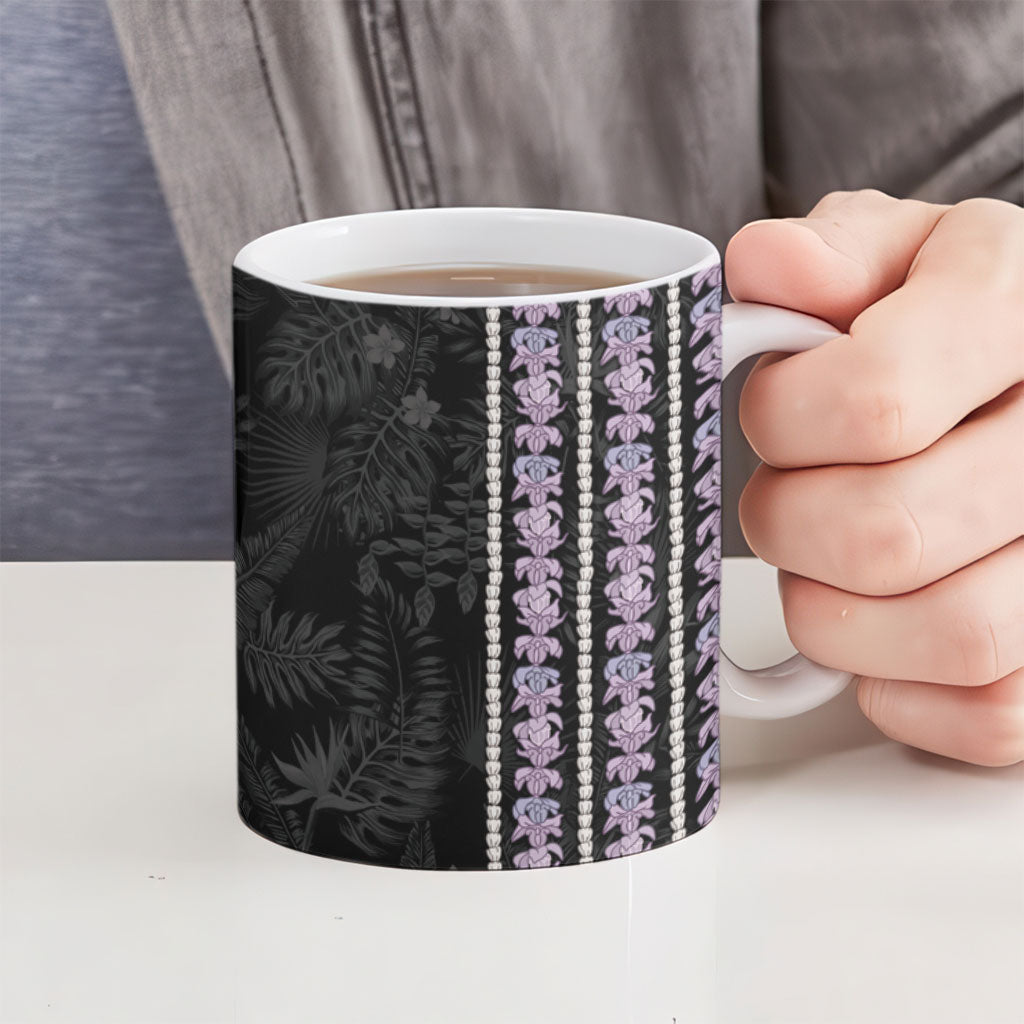 Hawaii Queen Liliuokalani Ceramic Mug Hawaiian Lei Pua Kalaunu LT05 - Polynesian Pride