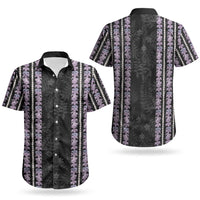Hawaii Queen Liliuokalani Couples Matching Off Shoulder Maxi Dress and Hawaiian Shirt Hawaiian Lei Pua Kalaunu LT05 - Polynesian Pride
