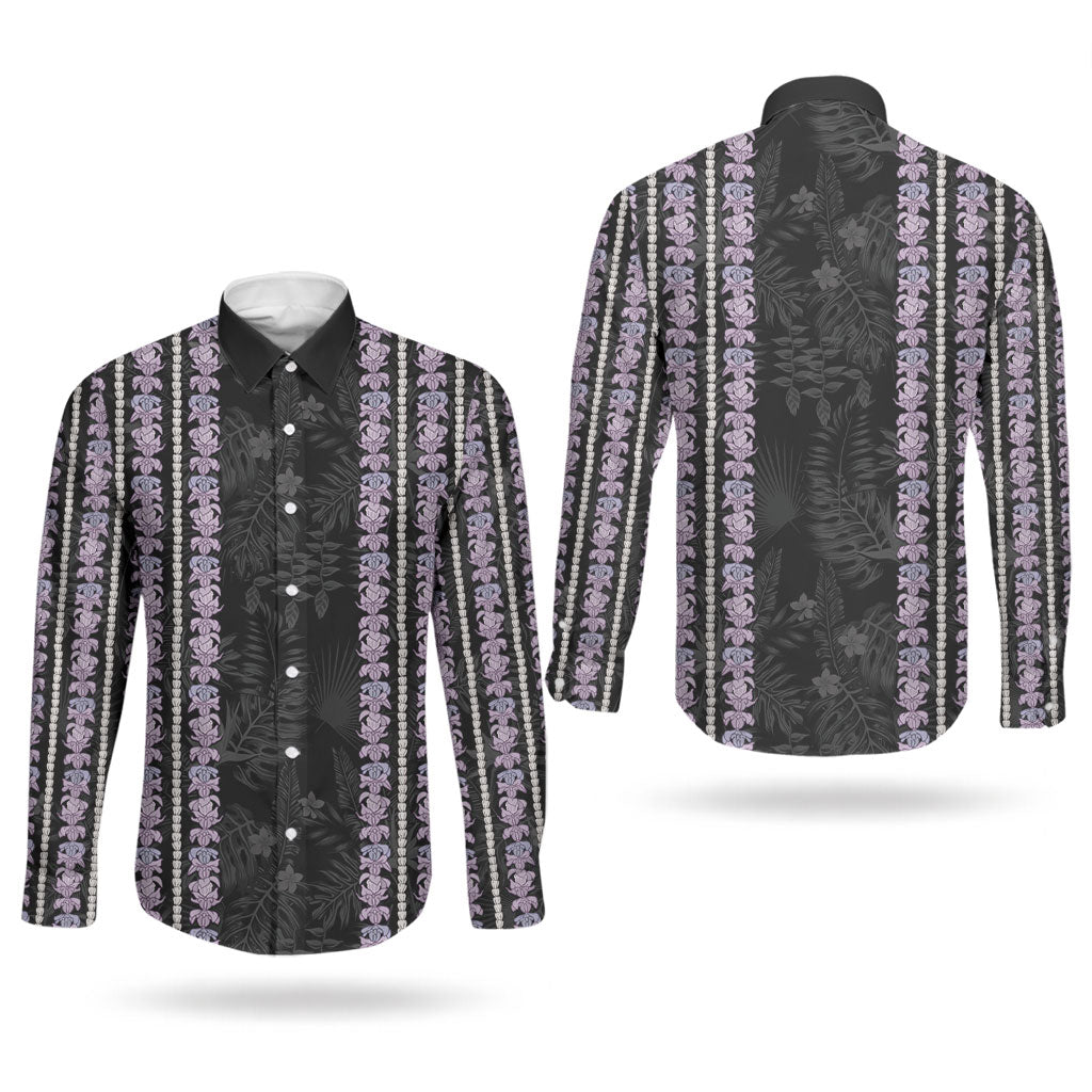 Hawaii Queen Liliuokalani Couples Matching Short Sleeve Bodycon Dress and Long Sleeve Button Shirt Hawaiian Lei Pua Kalaunu LT05 - Polynesian Pride