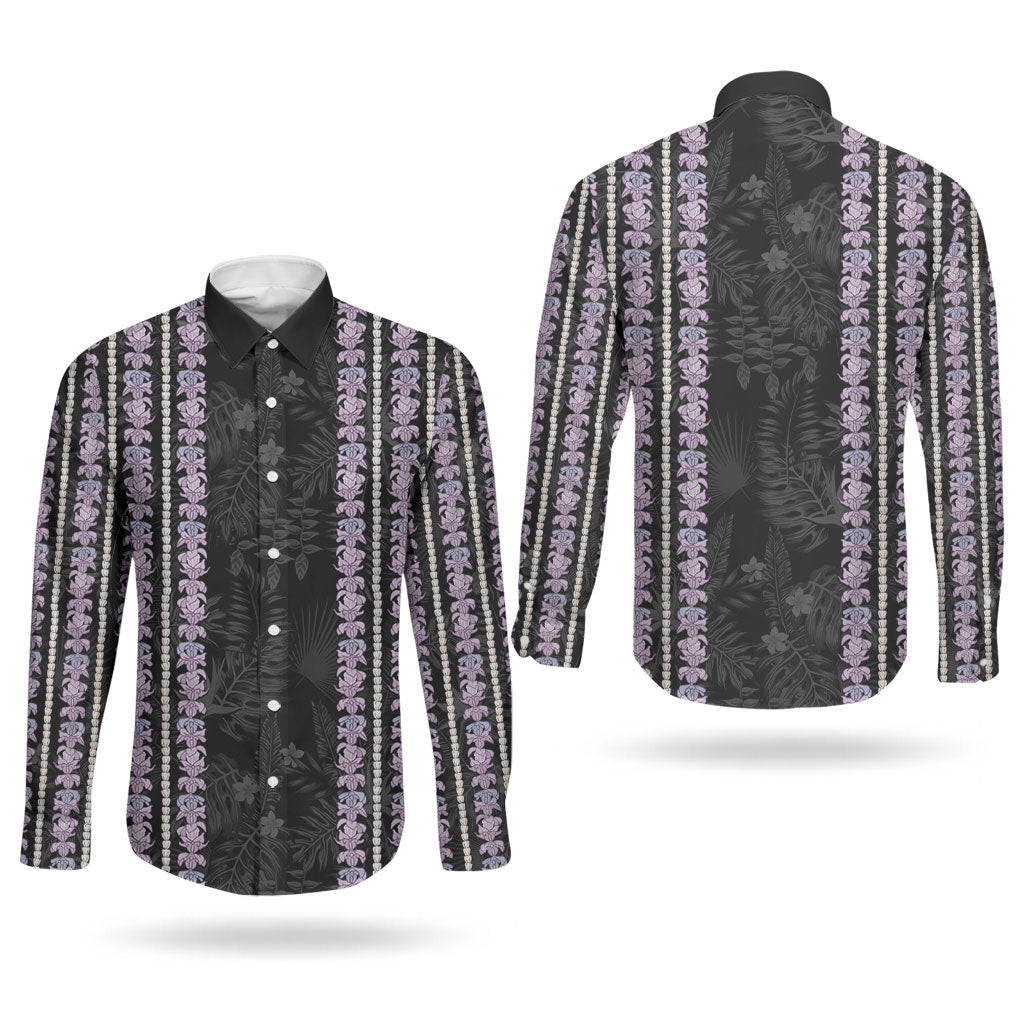 Hawaii Queen Liliuokalani Couples Matching Tank Maxi Dress and Long Sleeve Button Shirt Hawaiian Lei Pua Kalaunu LT05 - Polynesian Pride