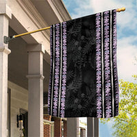Hawaii Queen Liliuokalani Garden Flag Hawaiian Lei Pua Kalaunu LT05 House Flag Black - Polynesian Pride