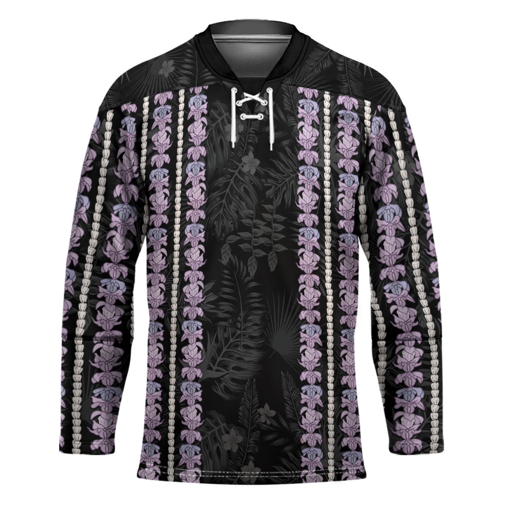 Hawaii Queen Liliuokalani Hockey Jersey Hawaiian Lei Pua Kalaunu