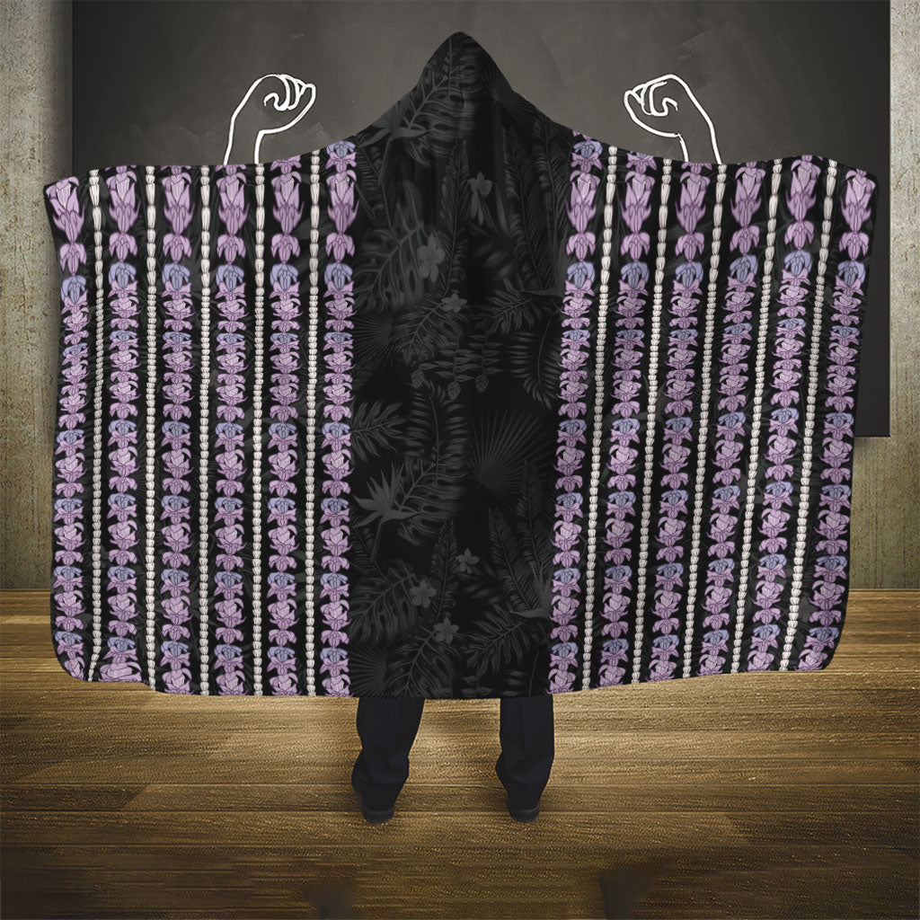 Hawaii Queen Liliuokalani Hooded Blanket Hawaiian Lei Pua Kalaunu LT05 - Polynesian Pride