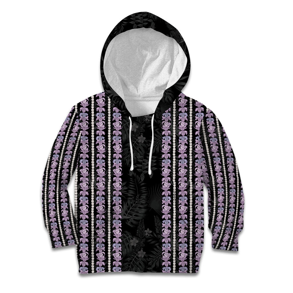 Hawaii Queen Liliuokalani Kid Hoodie Hawaiian Lei Pua Kalaunu LT05 Hoodie Black - Polynesian Pride