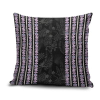 Hawaii Queen Liliuokalani Pillow Cover Hawaiian Lei Pua Kalaunu LT05 Black - Polynesian Pride