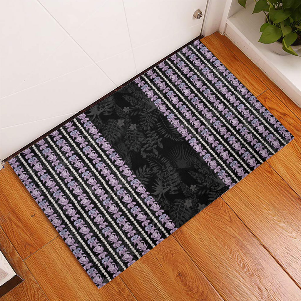 Hawaii Queen Liliuokalani Rubber Doormat Hawaiian Lei Pua Kalaunu LT05 - Polynesian Pride