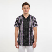Hawaii Queen Liliuokalani Scrub Top Hawaiian Lei Pua Kalaunu LT05 - Polynesian Pride