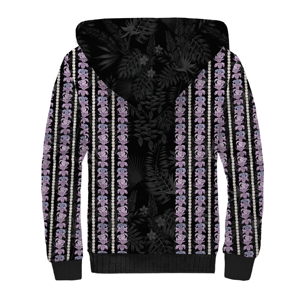 Hawaii Queen Liliuokalani Sherpa Hoodie Hawaiian Lei Pua Kalaunu LT05 - Polynesian Pride