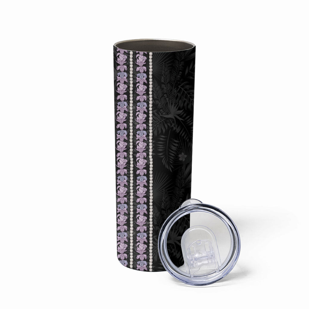 Hawaii Queen Liliuokalani Skinny Tumbler Hawaiian Lei Pua Kalaunu LT05 - Polynesian Pride
