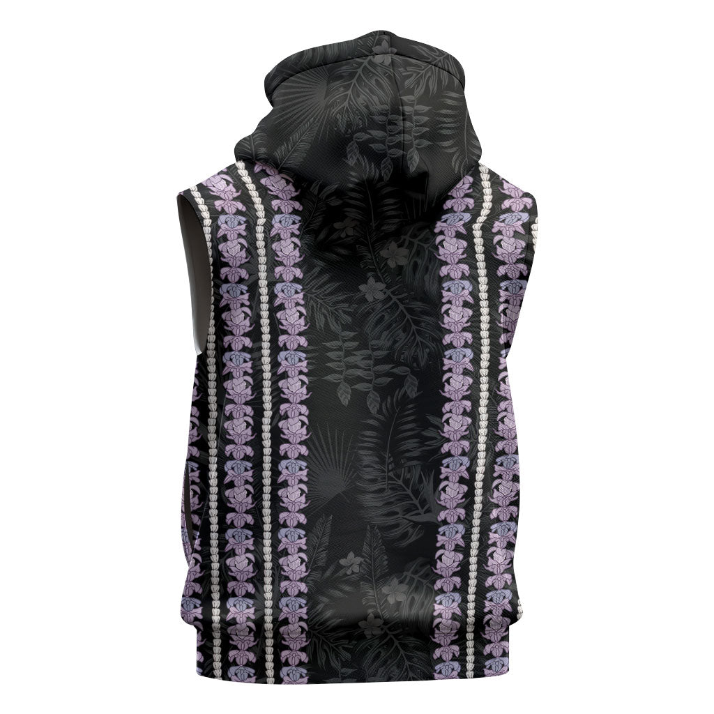 Hawaii Queen Liliuokalani Sleeveless Hoodie Hawaiian Lei Pua Kalaunu LT05 - Polynesian Pride