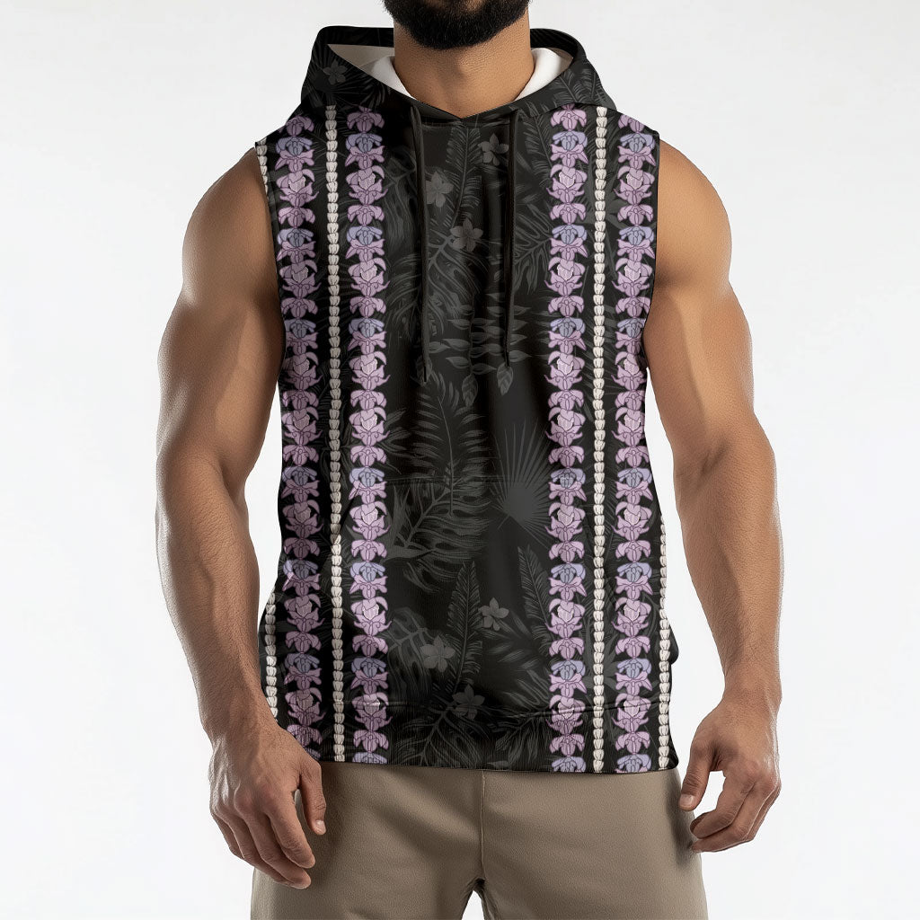 Hawaii Queen Liliuokalani Sleeveless Hoodie Hawaiian Lei Pua Kalaunu LT05 - Polynesian Pride