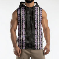 Hawaii Queen Liliuokalani Sleeveless Hoodie Hawaiian Lei Pua Kalaunu LT05 - Polynesian Pride