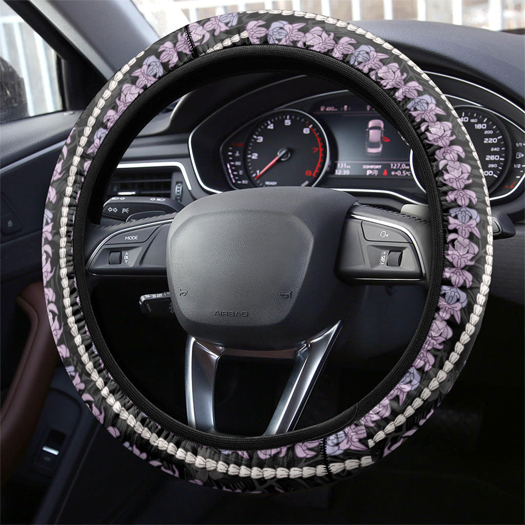 Hawaii Queen Liliuokalani Steering Wheel Cover Hawaiian Lei Pua Kalaunu LT05 - Polynesian Pride