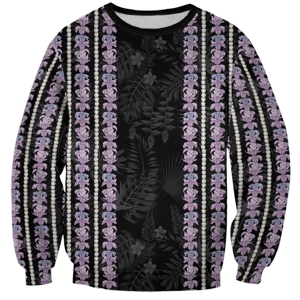 Hawaii Queen Liliuokalani Sweatshirt Hawaiian Lei Pua Kalaunu LT05 Unisex Black - Polynesian Pride