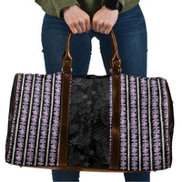 Hawaii Queen Liliuokalani Travel Bag Hawaiian Lei Pua Kalaunu LT05 Black - Polynesian Pride
